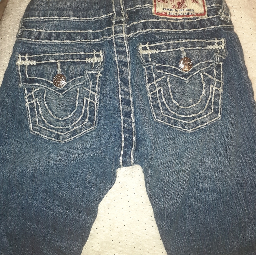 Little boys authentic Vintage Jack Super T Seat, True Religion jeans